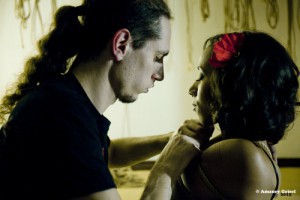 Benoît et Alexia modeling for my workshop about photo and…