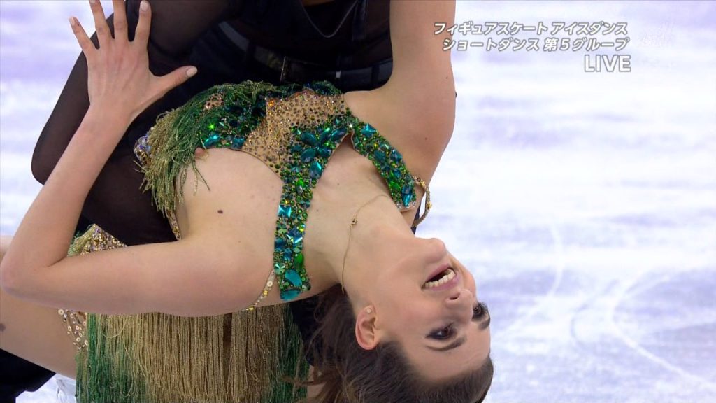 Broadcast, SNAFU, French, Gabriella, Papadakis, Nipple, Exposure, at Pyeongchang, Olympic, Skating, Competition,