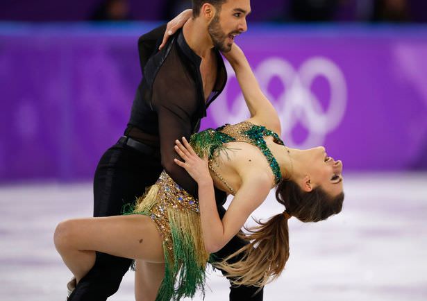 Broadcast, SNAFU, French, Gabriella, Papadakis, Nipple, Exposure, at Pyeongchang, Olympic, Skating, Competition,